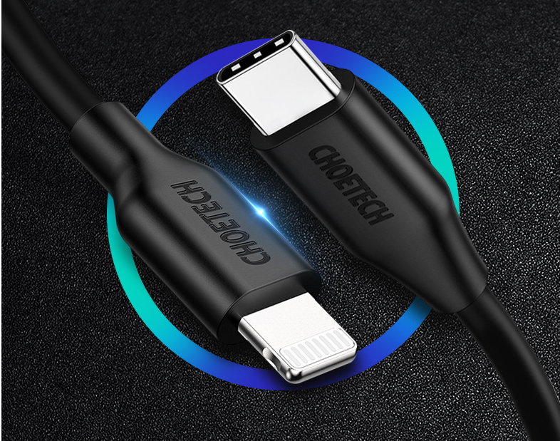 Câble USB-C Lightning CHOETECH | 2M | Charge Rapide