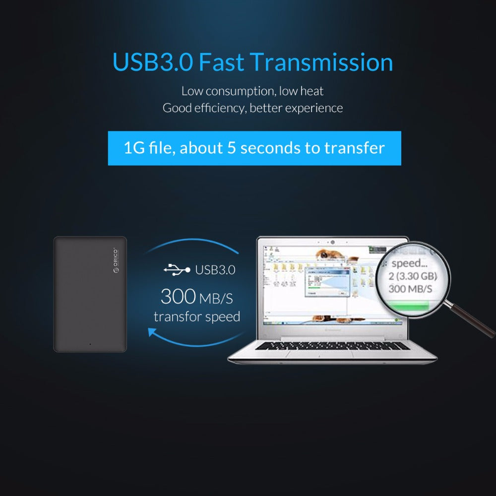 Boîtier Disque Dur Externe ORICO 2577U3 | USB 3.0 | 6TB